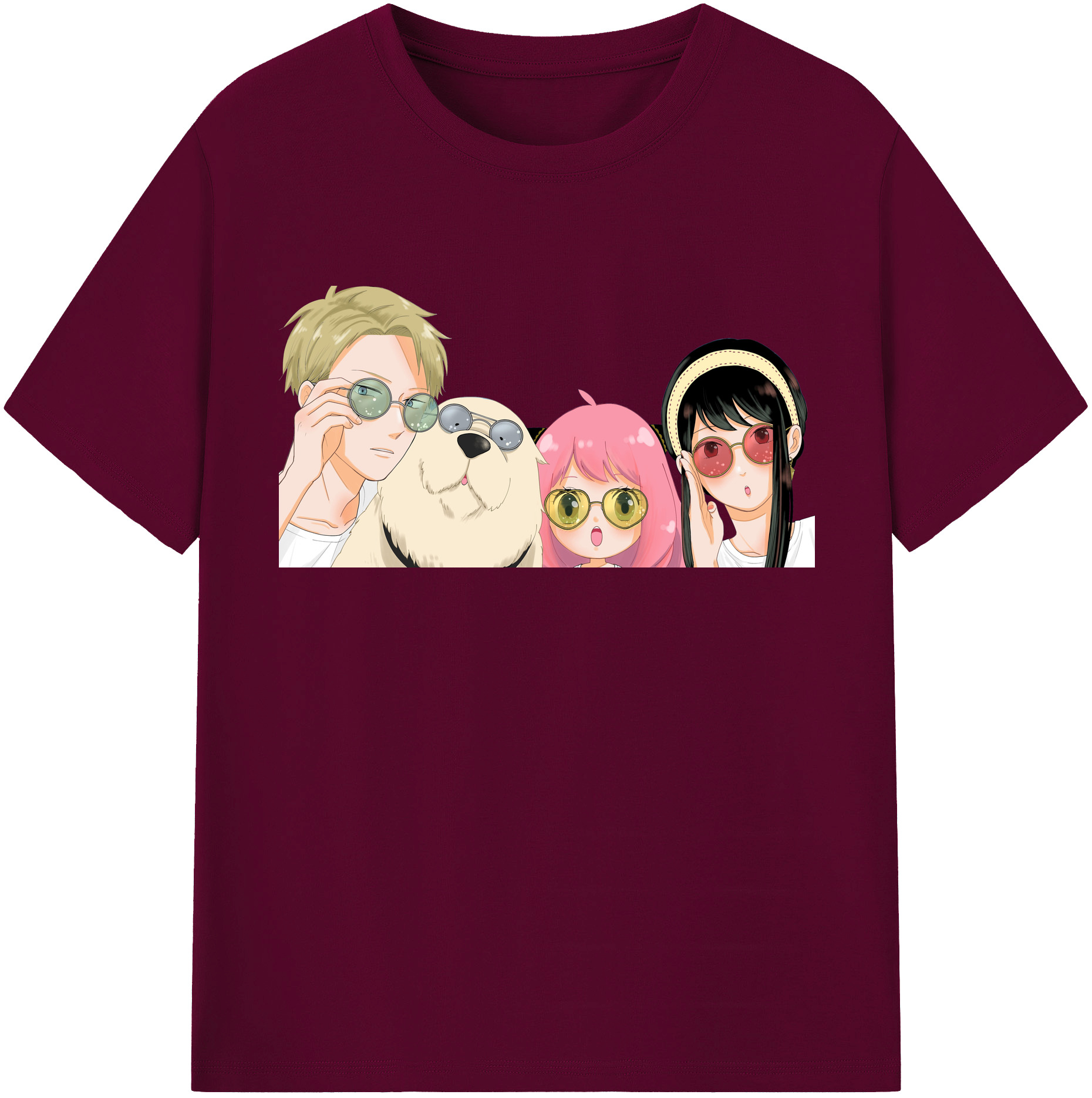 （画像用） SPY×FAMILY间谍家家酒 レディースカジュアルプリントTシャツ（綿100％）